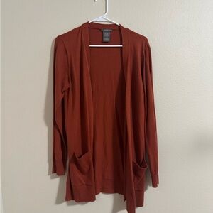 5/$55 !! 🔥 Matty M Women's Burnt Orange Cardigan Sweater